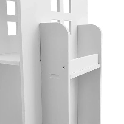 360° rotating bookshelf for children's room 3-layer house-shaped children's bookshelf floor-standing