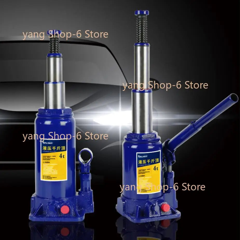 Vertical Hydraulic Jack with Safety Valve 4 Tons Low Version of The Car Jack Maximum Height 390mm Tool Part