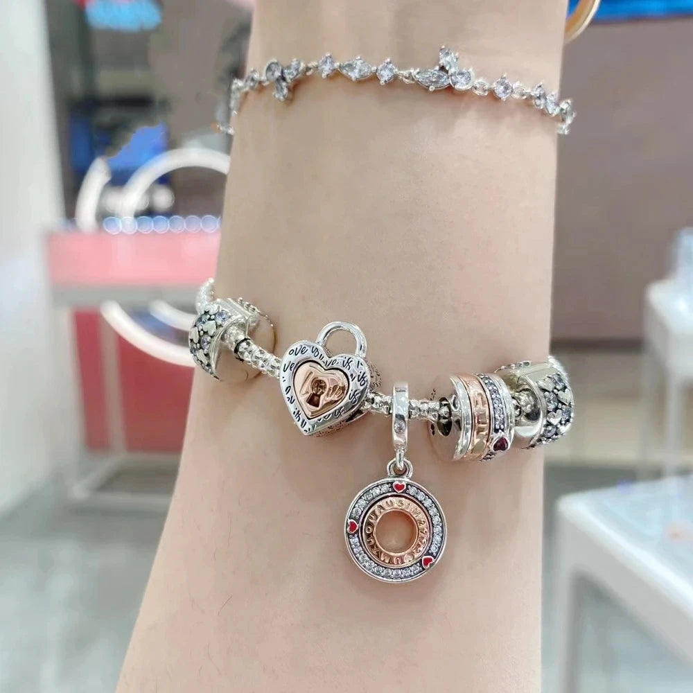 The New 925 Sterling Silver Charm Mother's Day Queen Crown Gift Box Fits Women Jewelry With Original Bracelet Accessories