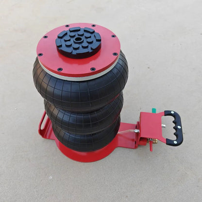 3 Tons Pneumatic Car Jack Triple-bag Air Jack Hand-end Type Car Lifting Equipment Garage Repair Shop Car Jack 15CM-40CM