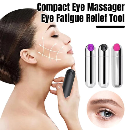 Eye Beauty Devices Massager Machine 10 Modes Portable Vibrating Eye Massager USB Rechargeable Eye Fatigue Relief Tool