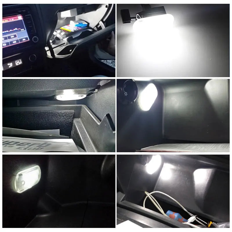 2Pcs Glove Box Storage Compartment Light Lamp for Volkswagen VW Golf Jetta MK4 Bora Touran Touareg Caddy 1J0 947 301 1J0947301