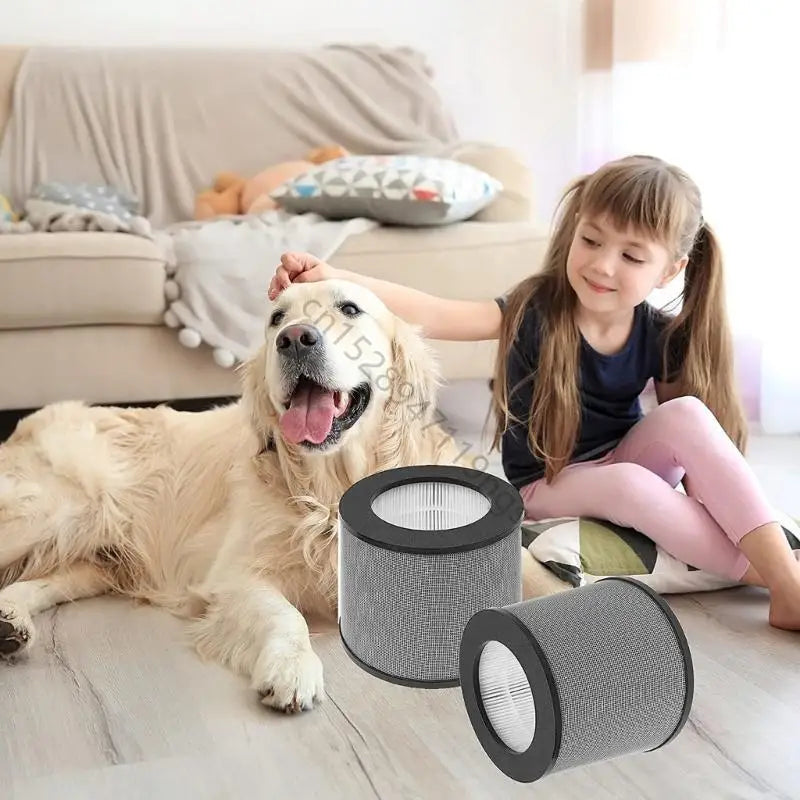 2x Air Purifier Filter High Efficiency HEPA Activated Carbon Filter Replacement Suitable For TaoTronics TT-AP006 Durable R9UD