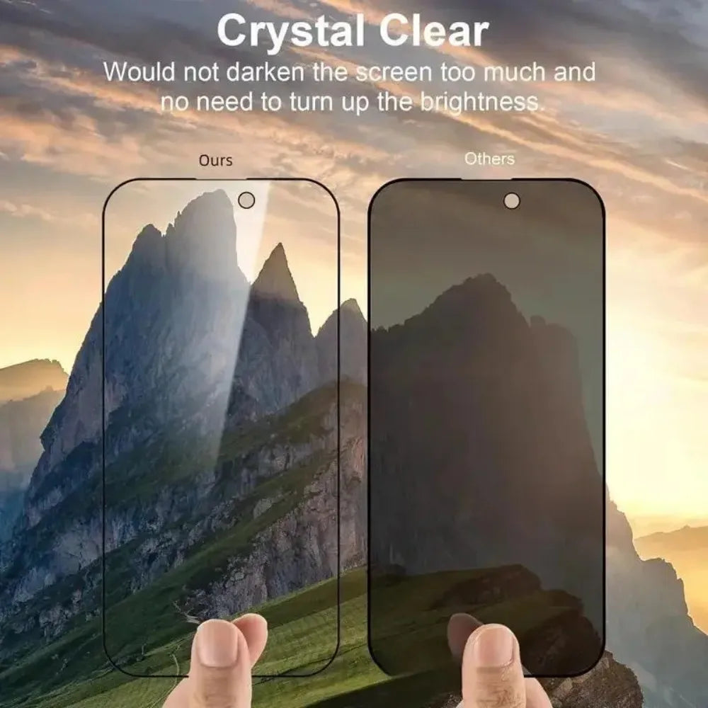 4Pcs Anti Spy Screen Protector for iPhone 17 16 15 14 Pro Max Air 15 16 Plus 13 11 12 Pro XR XS Max 9H Hardness Tempered Glass