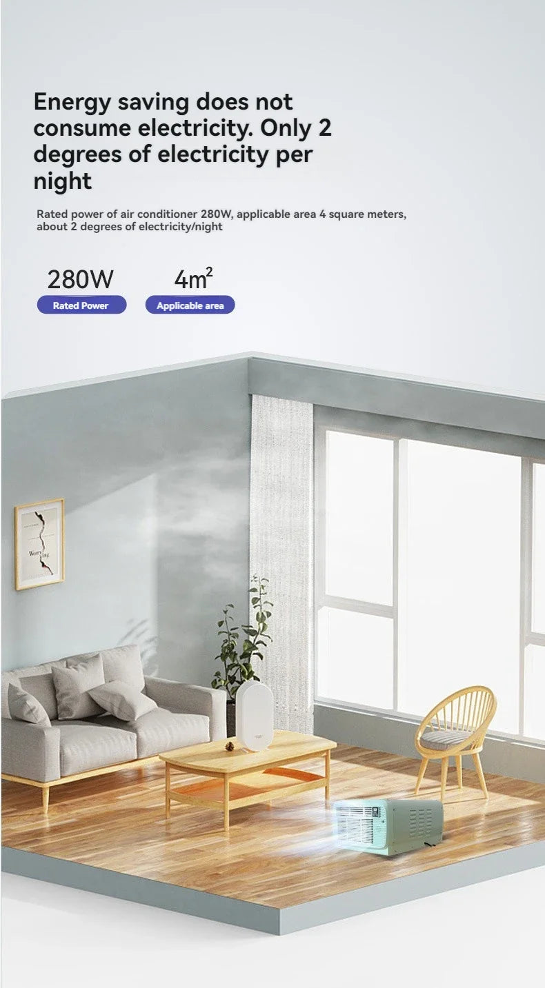 Portable Mobile Air Conditioner Hot Selling Upgrade 650W Refrigeration Outdoor Camping Tent Small Air Conditioner