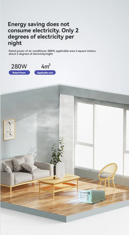 Portable Mobile Air Conditioner Hot Selling Upgrade 650W Refrigeration Outdoor Camping Tent Small Air Conditioner