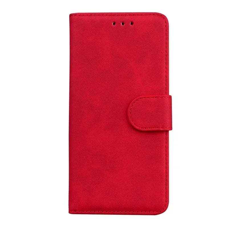 For Xiaomi Redmi 13 Case Solid Color Leather Flip Phone Case for Xaomi Redmi 13 Cover Redmi13 13C 5G Wallet Card Slots Etui