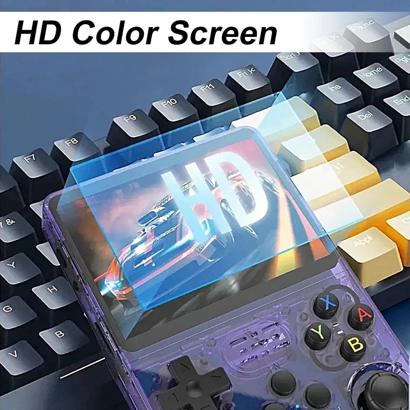 R36S Retro Handheld Video Game Console Linux System 3.5 Inch IPS Screen R35s Pro Portable Pocket Video Player Games 64G/128G