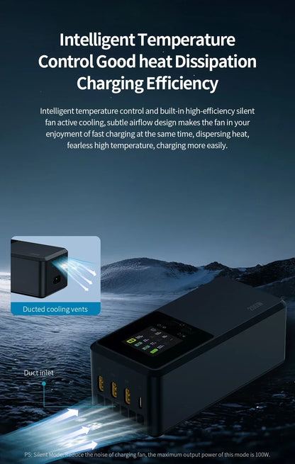 JHDDJI Matrice 4T/4E Battery Charger 200W Butler three-channel smart charger can charge 3 batteries at the same time