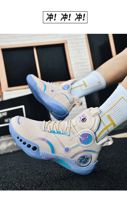 Popular Basketball Shoes Men Women Sneakers  Male Training Sports Fashion Colorful Waterproof Shoes Casual Non-Slip Couple Shoes