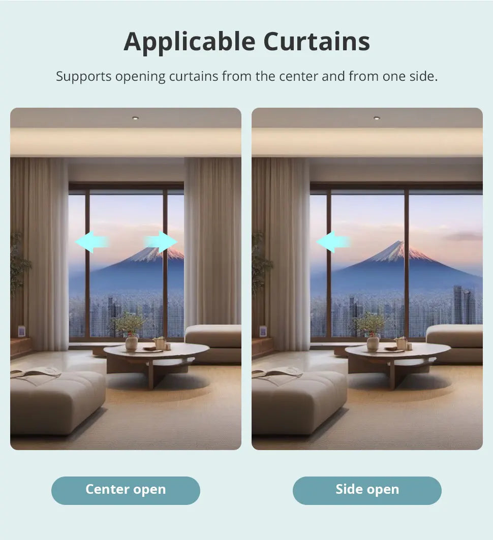 Zemismart Zigbee Curtain Track Work with Tuya Smart Life Alexa Echo Google Home Control SmartThings Electric Curtains