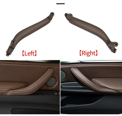 Left Right Single Car Inner Door Handle Interior Door Inside ABS Pull Handle Trim for BMW X5 X6 F15 F16 2014-2018