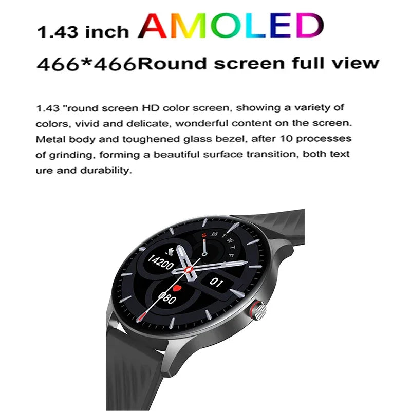 New Health Smart Watch ECG Heart Rate Blood Oxygen Blood Pressure Monitoring Bluetooth Call GPS Movement Trajectory Smartwatches