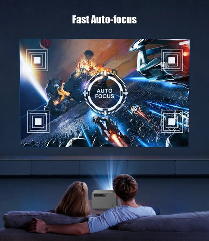 WZATCO P20 PLUS Android 13.0 Smart WiFi 6G 4K Full HD 1080P LCD LED Projector Auto Focus Video Home theater Proyectors with RJ45