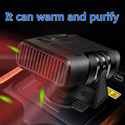 Car Heater 200W Dryer Windshield Defogging 12V/24V Heater Portable Defogger Defroster Heating Fan Household Heater 2026 New