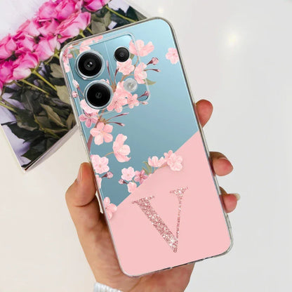 For Xiaomi Poco X6 Pro Case New Letters Cover Clear Silicone Phone Case For Xiaomi Poco X6 PocoX6 Pro 5G Soft Cover Fundas Coque