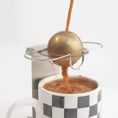 Stainless Steel Espresso Chilling Ball - Quick Cooling Ball for Espresso Machines Essential Accessory for Baristas Coffee Lovers