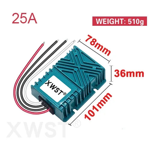 XWST DC DC 9-35V 12v 24v to 12.6v 13.8v 14.5v Constant Current  5A-25A CC Ternary Lithium Lithium Iron Phosphate Battery Charger