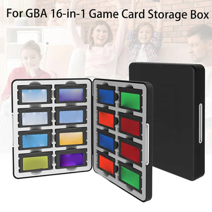 Portable 16 In 1 Game Card Storage Box for GBA BOY ADVANCE Magnetic Storage Box Dustproof Anti-fall Gaming Console Accessories