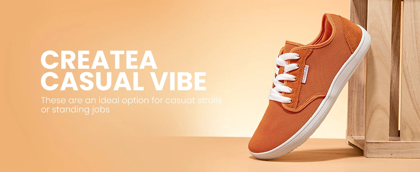 HOBIBEAR Minimalist Barefoot Shoes Unisex Wide Toe Zero Drop Walking Sneakers Mesh Lightweight Breathable Shoes
