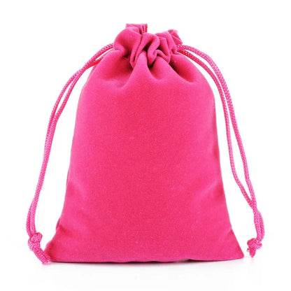 25 Pieces/Batch 15x20 10x15 13x18 9x12 7x9 5x7cm Velvet Drawstring Bag With Jewelry Bag Christmas Wedding Gift Red Velvet Bag