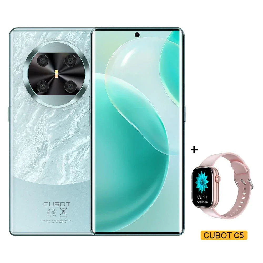 [NEW] CUBOT Android Smartphone X90, 6.67" AMOLED Curved 120Hz Display, 32GB RAM (16GB+16GB), 256GB ROM, Helio G99, NFC, 100MP