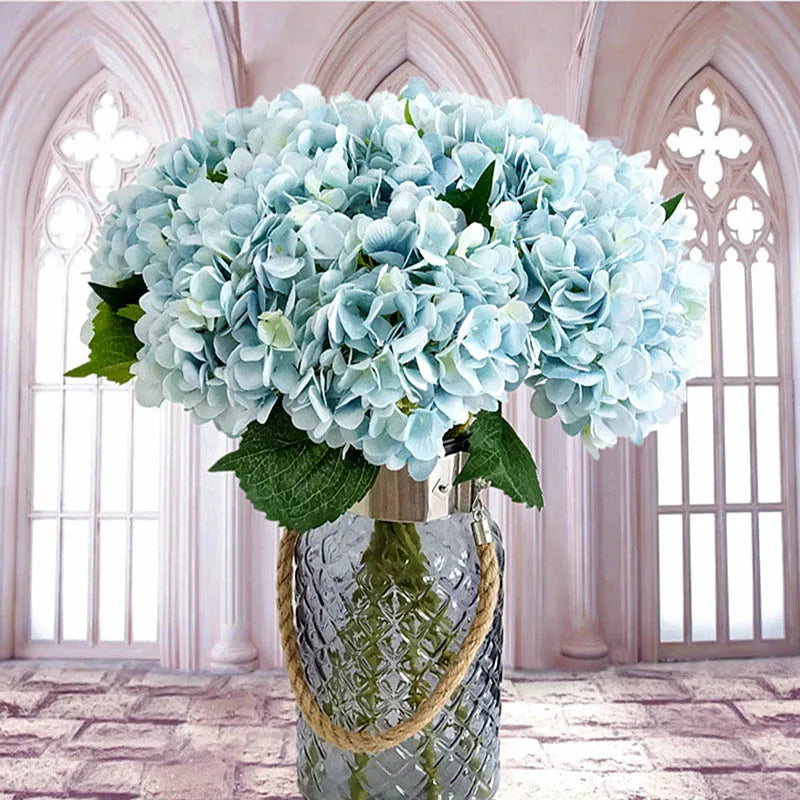 Artificial Flowers 1 Bundle Silk Hydrangea Wedding Decorative Bridal Accessories Clearance Festival Decor Vases Home Diy Bouquet