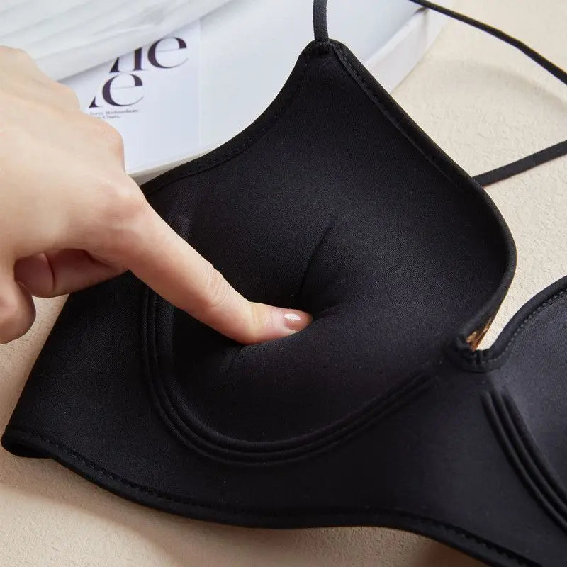 10CM Ultra Thick Push Up Bra for Small Chest Women Wireless Seamless No Side Fat Bra Lift Shape Body Shaper with Invisible Back
