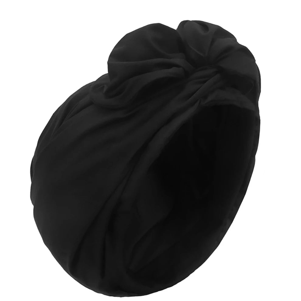 Woman Muslim Headscarf Cap Cotton Headband African Head Wraps Elegant Retro Turban for Ladies Beanies Caps Muslim Headpiece