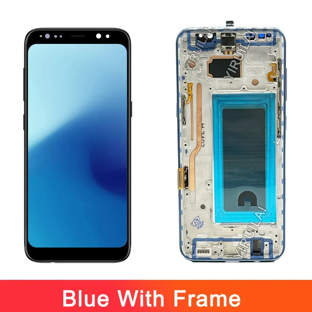 TFT Screen For Samsung Galaxy S8 LCD With Frame G950F G950U Touch Screen Repairment Parts Assembly Display Without Fingerprints