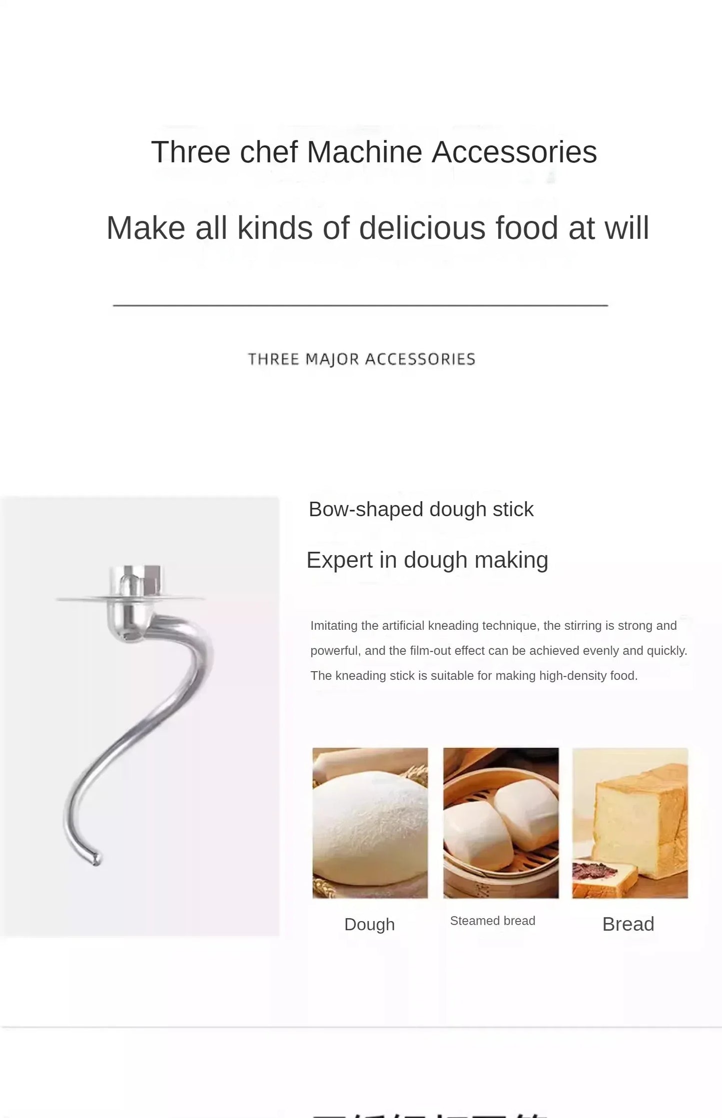 Desktop Egg Beater Electric Household Baking Chef Machine Cream Beater Small Mixing and Noodle Cover Commercial Stand Mixer