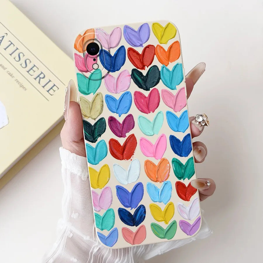 For iPhone X XR XS SE 2020 Case iPhoneX Liquid Soft Silicone Case For iPhone x s XR Back Cover For iphone se 2020 Phone Bumper