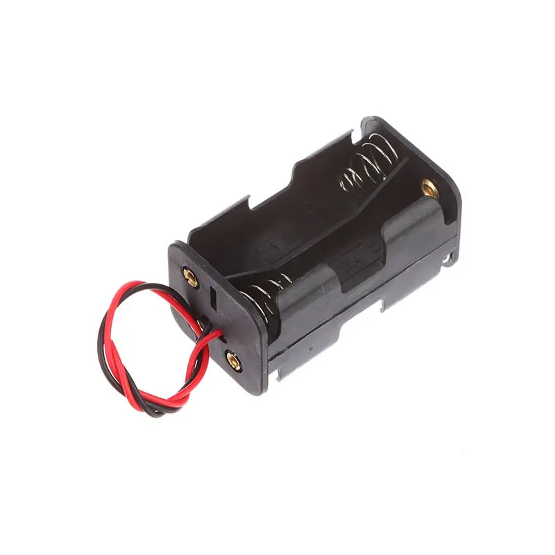 AA Battery Holder 6V for 4 x AA Batteries Plastic Storage Box AA Battery Case Dual Layers With Wire Lead Power Battery Storage