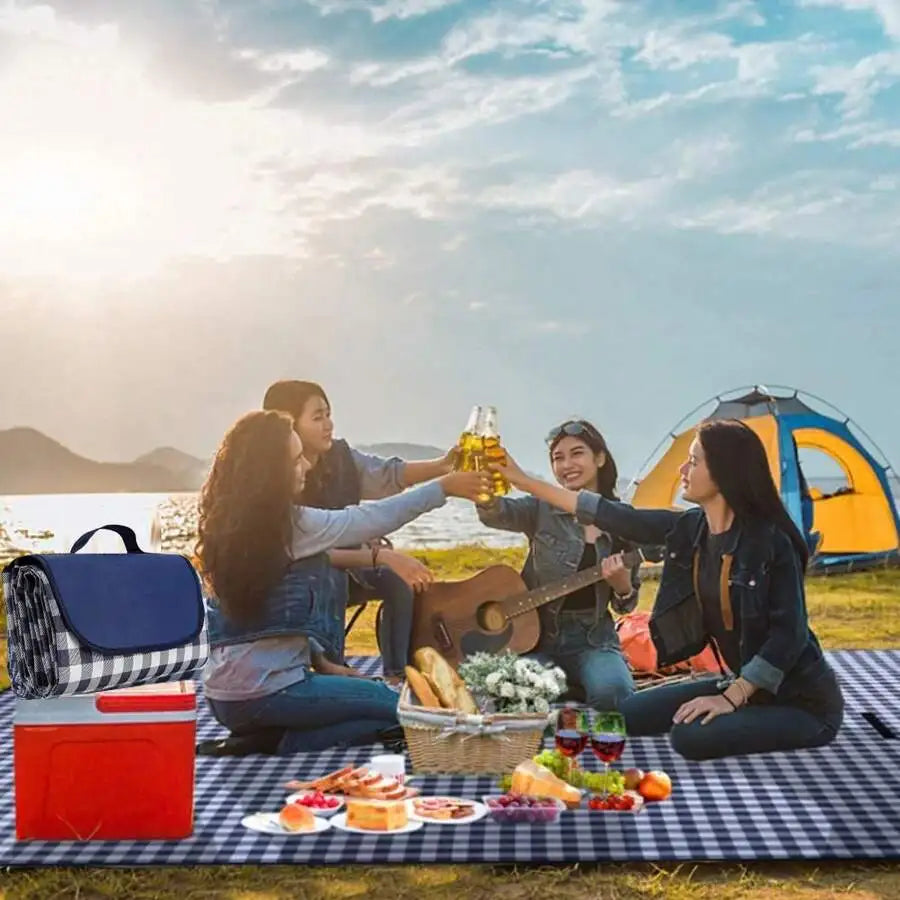 Picnic blanket Waterproof Camping blanket Travel blanket Beach blanket Picnic Mat 300x200cm XXL Foldable Portable