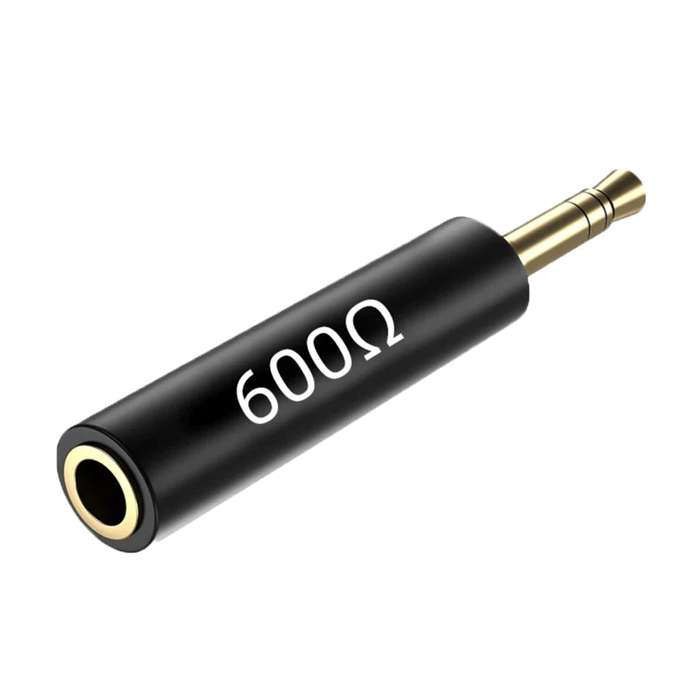 1PCS Conductor Earphone Impedance Plug 30 75 150 200 400 600 Ohm Noise Cancelling Adapter Resistance Reduce Noise Filter Plug