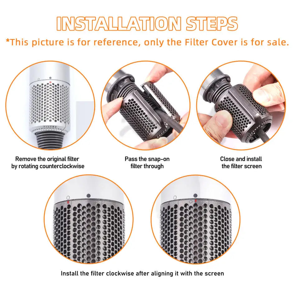 Magnetic Filter Cover for Dyson Hair Dryer HD01 HD03 HD08 HD15 Replacement Outer Dust Cover Suction Opening Buckle Accessories
