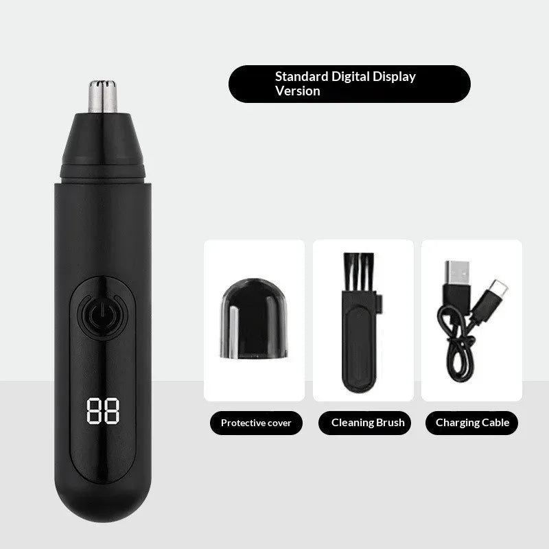 Mini Electric Nose & Facial Hair Trimmer Painless Safe for Men Women Ears Eyebrow Portable Waterproof Rechargeable Grooming