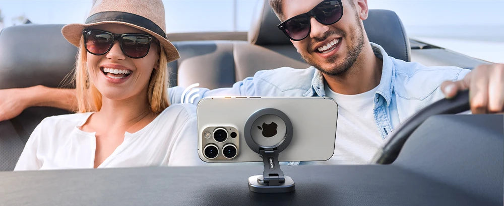 Joyroom Magnetic Car Phone Mount Strong Magnet Foldable Car Mount 360° Rotatable Car Phone Holder For 4.7-7.0 phones