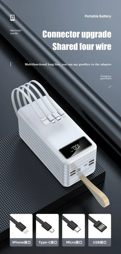 KEPAH 20W 5V3A 120000mAh Power Bank Portable Fast Charging External Battery Charger 120Ah Powerbank For iPhone Xiaomi mi