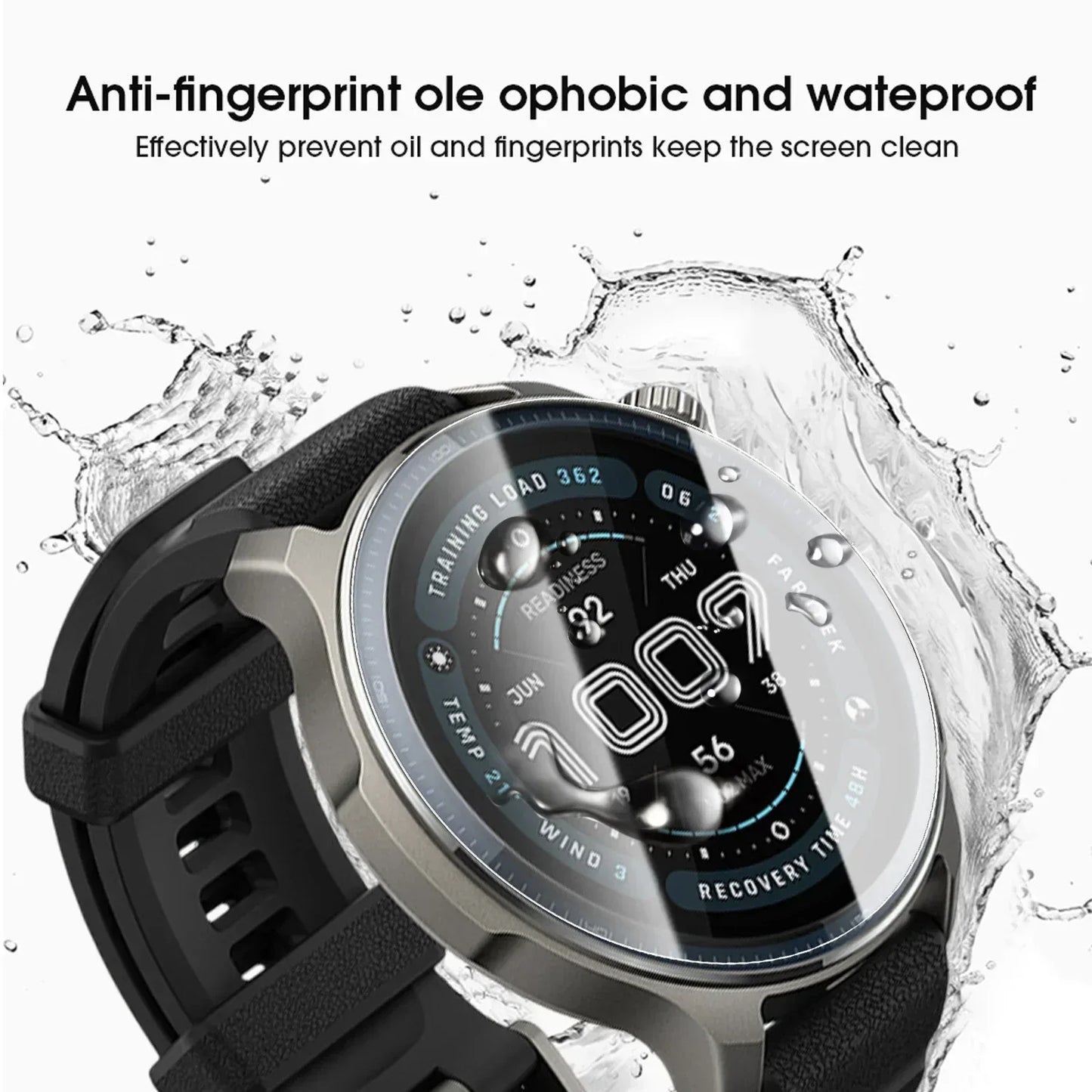 9H Tempered Glass for Amazfit Balance 2 Premium Screen Protector HD Clear Anti-scratch Protective Film for Amazfit Balance2
