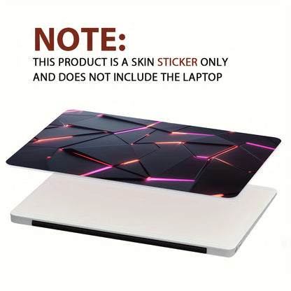 2-Pack Pattern Laptop Art Cyberpunk Decal Case, Universal Netbook Skin Stickers Non-Reusable Laptop Skin