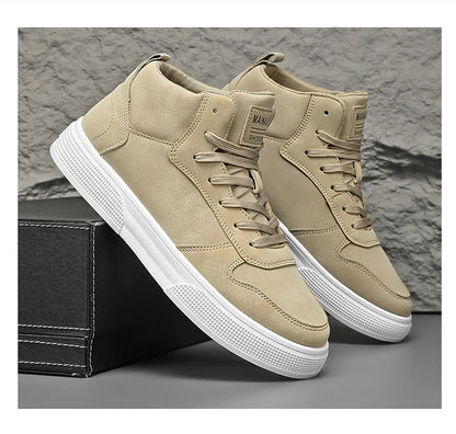 Brand Men's Vulcanzed Shoes Platform High Top Man Sneakers Lightweight Male Running Shoes Breathable Comfort Casual Sport Shoes