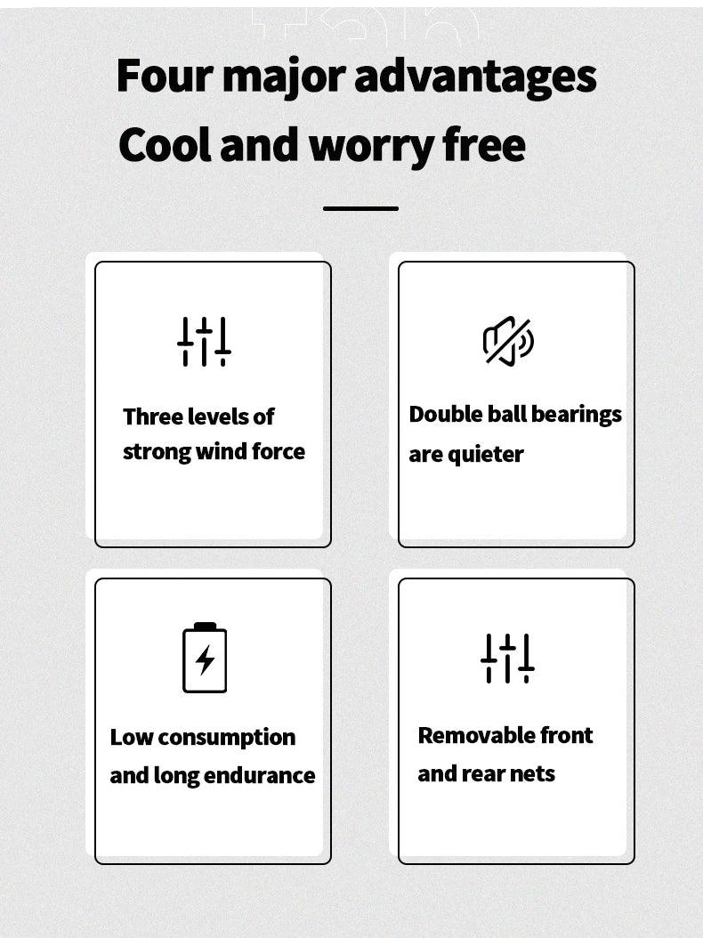 21v Air conditioner fan Clothing Fan Cooling Fan Personal Air Conditioning for Summer Heat Relief cooling clothing accessories