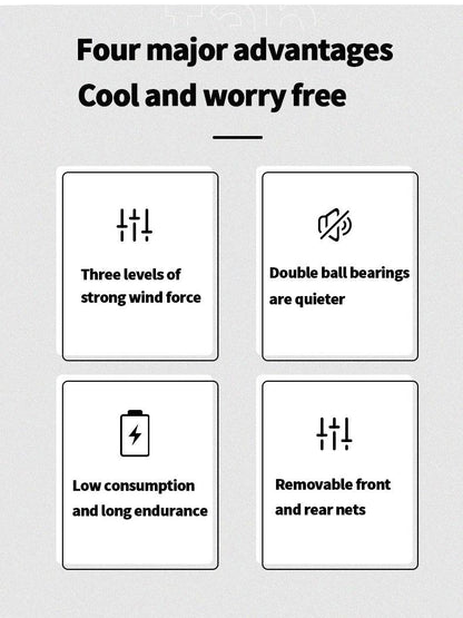 21v Air conditioner fan Clothing Fan Cooling Fan Personal Air Conditioning for Summer Heat Relief cooling clothing accessories