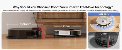 LEFANT M2L Plus Robot Vacuum Cleaner with Mapping, 6000Pa Suction, Emptying Station, Automatic Washing and Drying, DTOF Laser