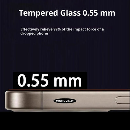 Cut Edge Anti Dust Mesh 0.5mm Privacy Tempered Glass For iPhone 17 15 16 Pro Max Screen Protector 17 Air Plus Luxury Full Cover