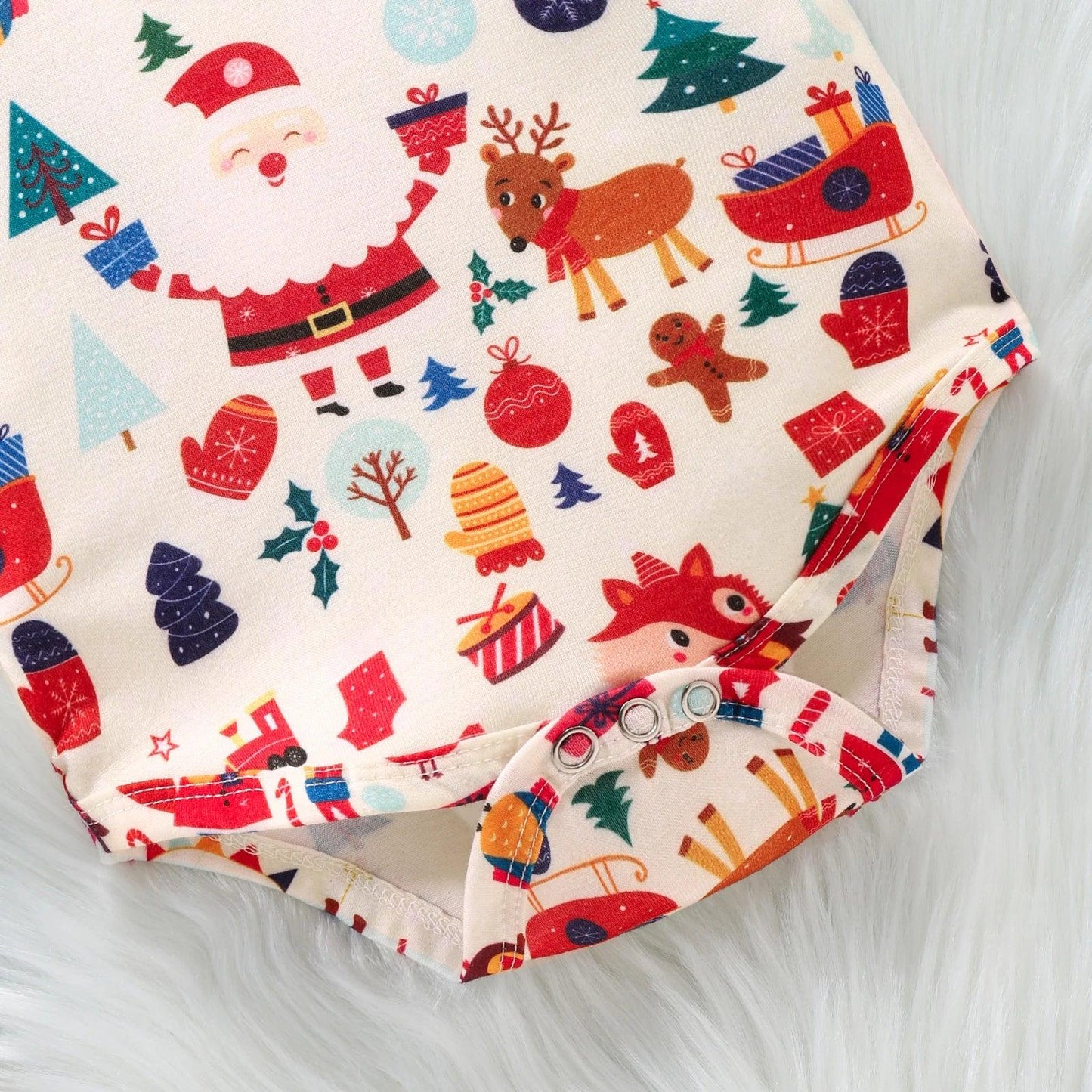 Christmas Suit Infant Bow Short Sleeve Polo Romper + Brace Shorts Set Newborn Baby Girl Boy Clothes