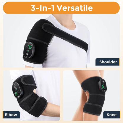 Vibration Shoulder Steamer Belt Heated Shoulder Warmer Massager Electric Smart Massage Machine Temperature Adjust