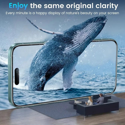 2Pcs HD Clear Tempered Glass For iPhone 17 16 15 14 Pro Max 6 7 8 Plus 12 13 11 Pro 16e XR XS Dust Free Install Screen Protector