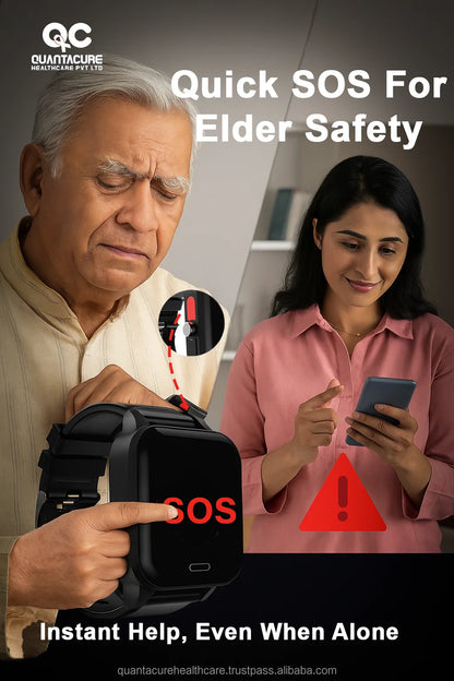 2025 QC V14 2032 4G Elderly Smartwatch ECG SpO2 HRV SOS Tracker 1.57" Display BLE5.1 IP67 Fall Alert Geo Fence Video Call Watch